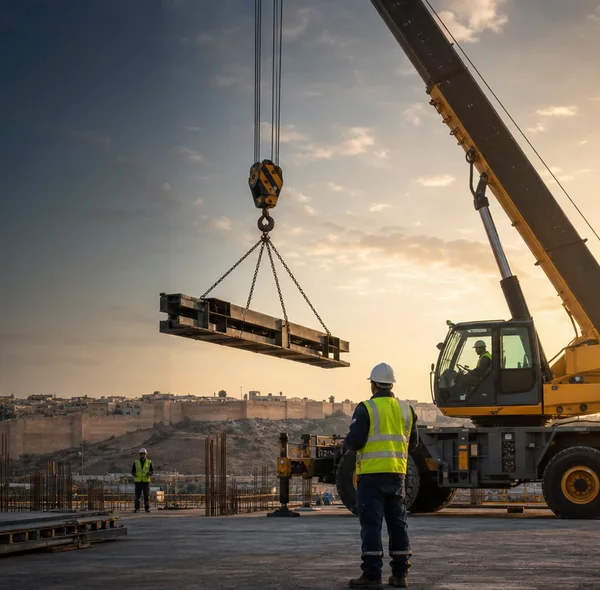 Grue mobile SMTL RENTAL pour une opération de levage lourd