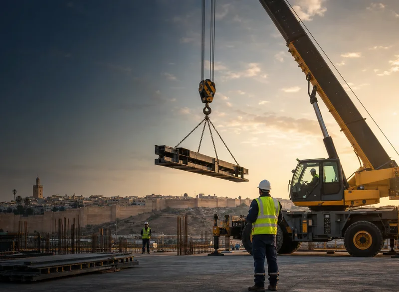 Grue mobile pour opération de levage lourd