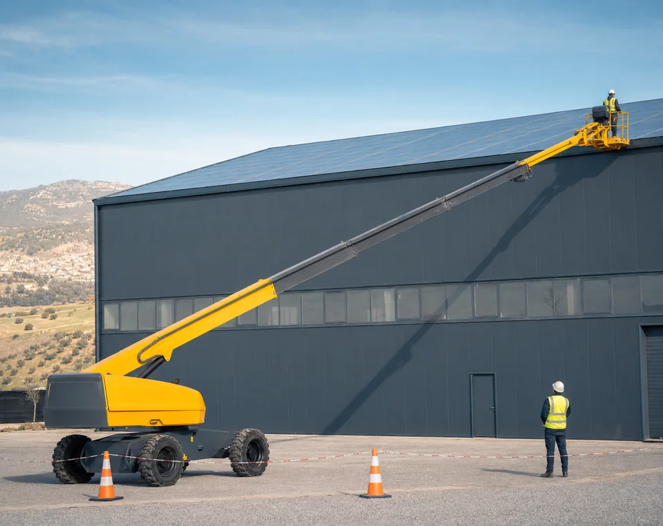 Préparation d’une location de nacelle télescopique